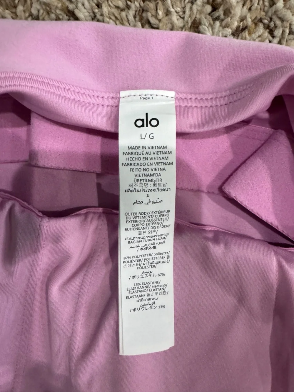 ALO Break Point Tennis Dress Candy Heart Pink Large NEW WITH TAGS